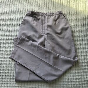 Vintage Gray Women's Flat Front Trousers